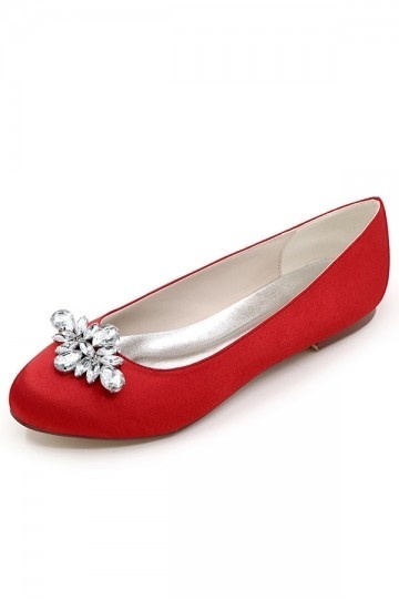 Ballerine rouge orné de bijoux