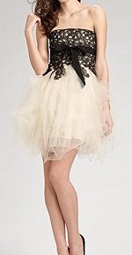 robe de cocktail chic dentelle organza avec noeud papillon