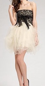 robe de cocktail chic dentelle organza avec noeud papillon