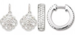 boucles d'oreilles en diamant