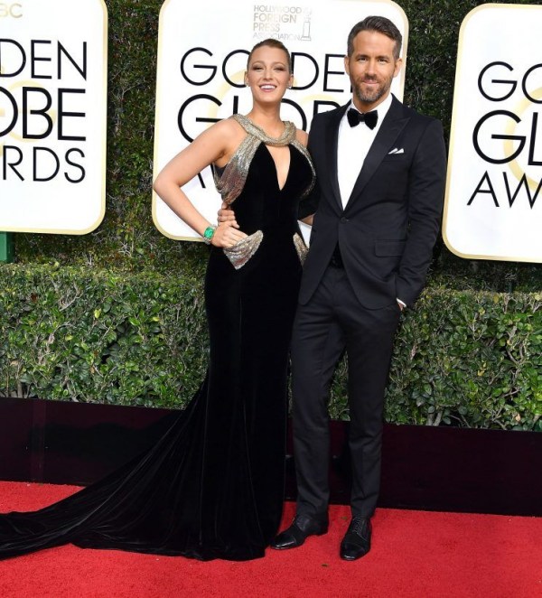 Blake Lively et Ryan Reynolds aux Golden Globes 2017