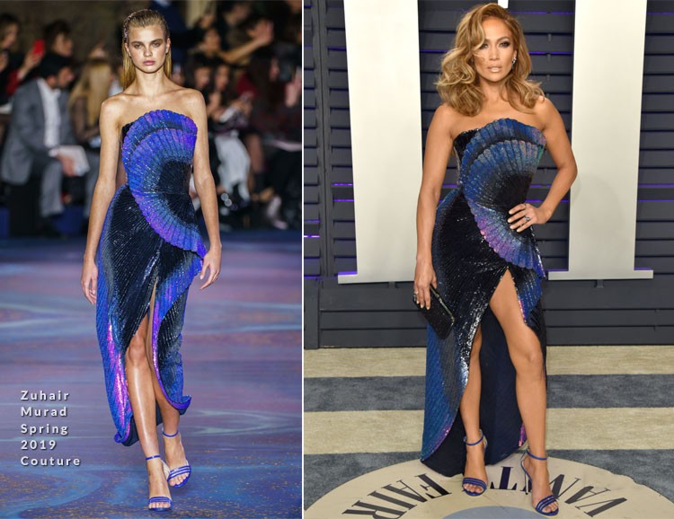 Jennifer Lopez en la robe de collection haute couture printemps-été 2019 de Zuhair Murad