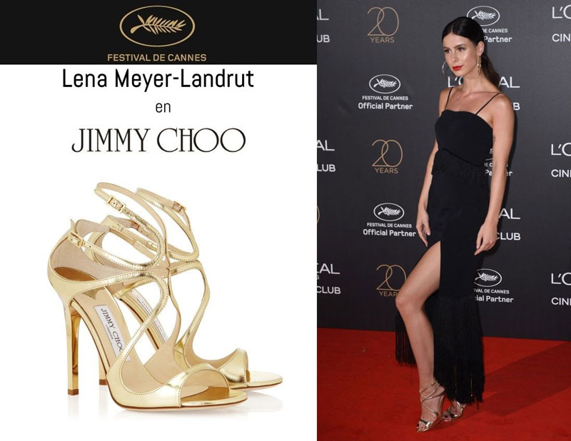 Uma Thurman en sandales Lance signées Jimmy Choo