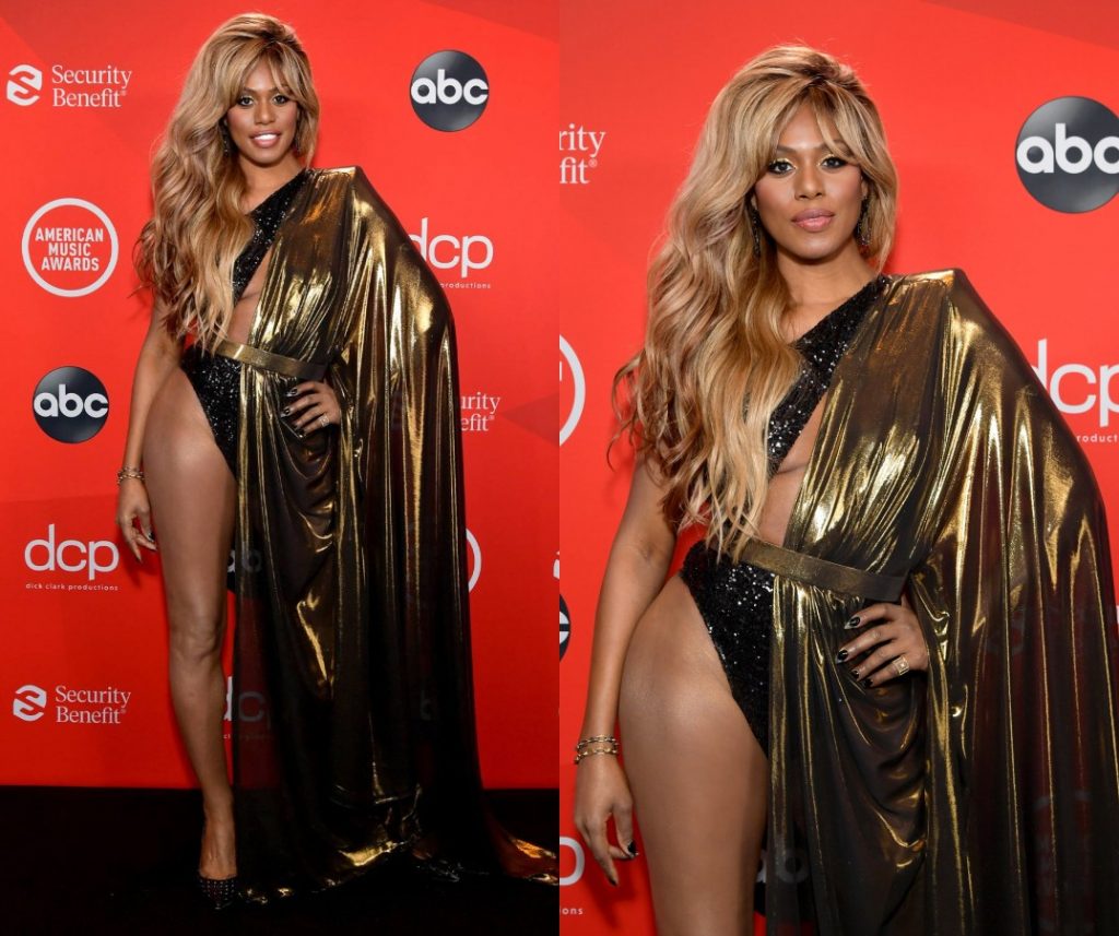 look de Laverne Cox aux American Music Awards